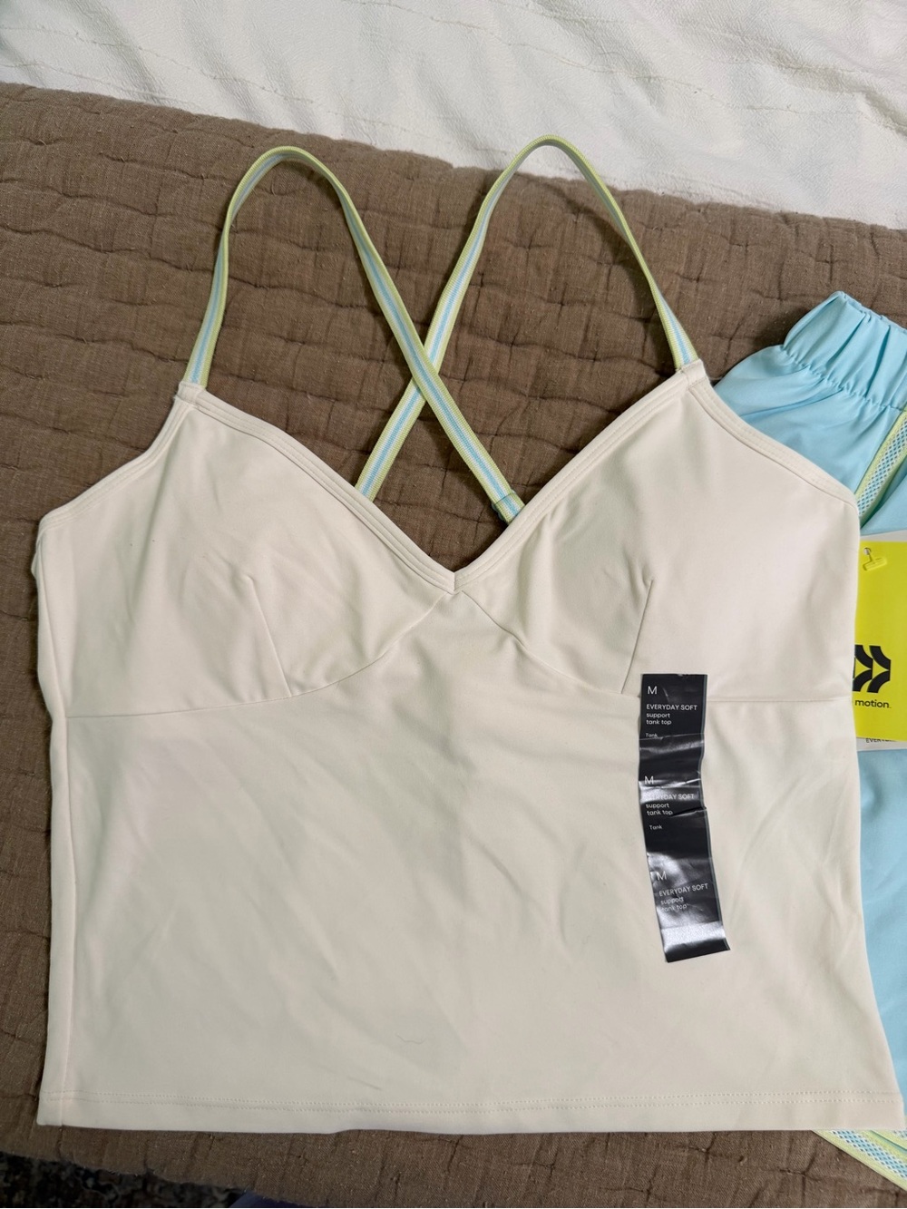 All in Motion Light Blue Women's Athletic Shorts and Tank top set - Picture 5 of 8